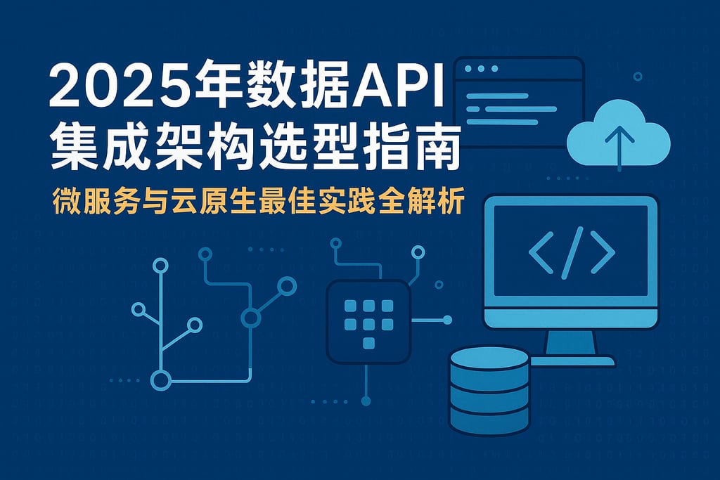 2025年数据API集成架构选型指南，收藏！微服务与云原生最佳实践全解析