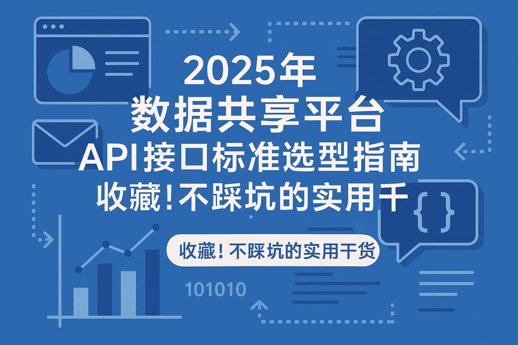 2025年数据共享平台API接口标准选型指南，收藏！不踩坑的实用干货