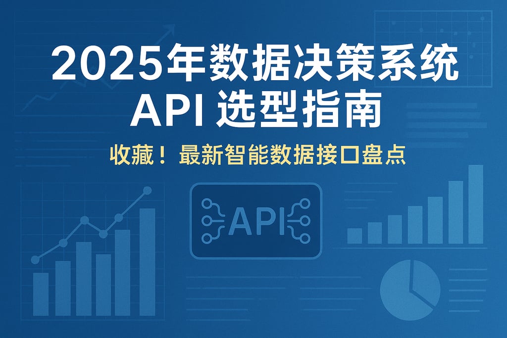 2025年数据决策系统api选型指南，收藏！最新智能数据接口盘点