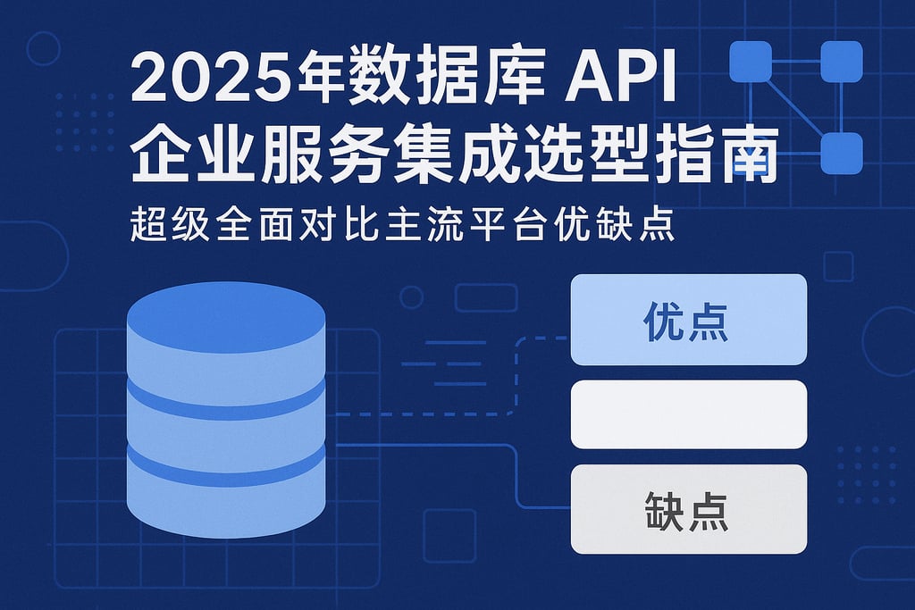 2025年数据库API企业服务集成选型指南，超级全面对比主流平台优缺点