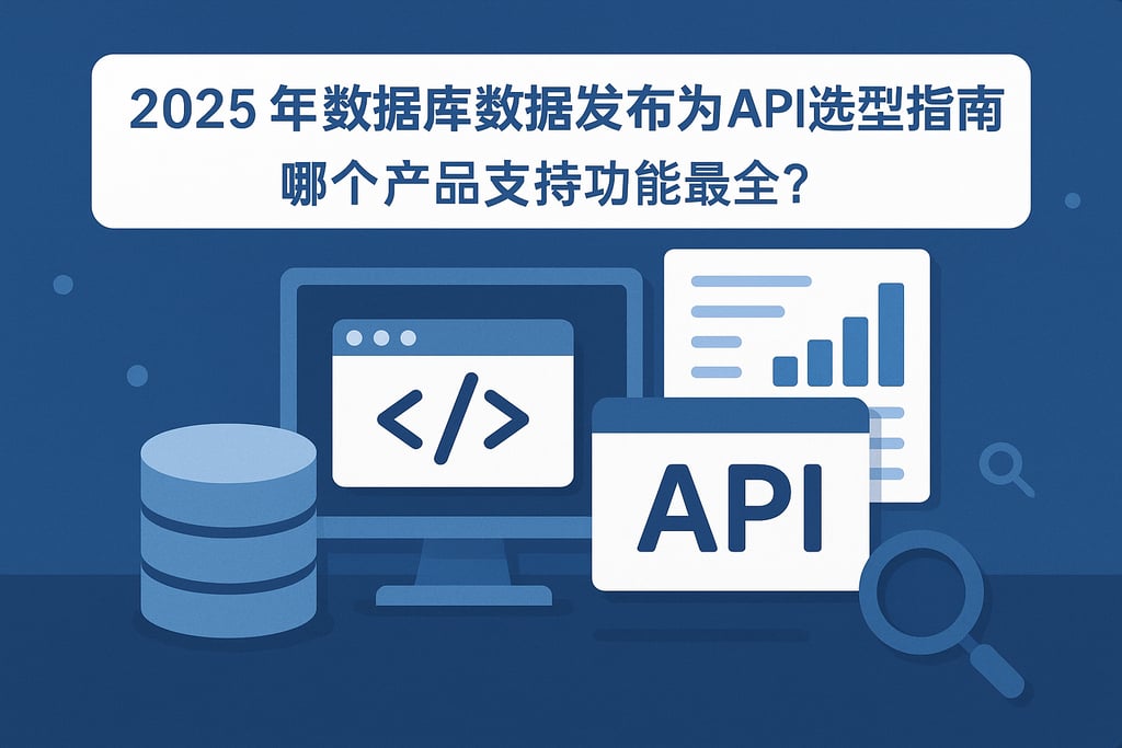 2025年数据库数据发布为API选型指南，哪个产品支持功能最全？
