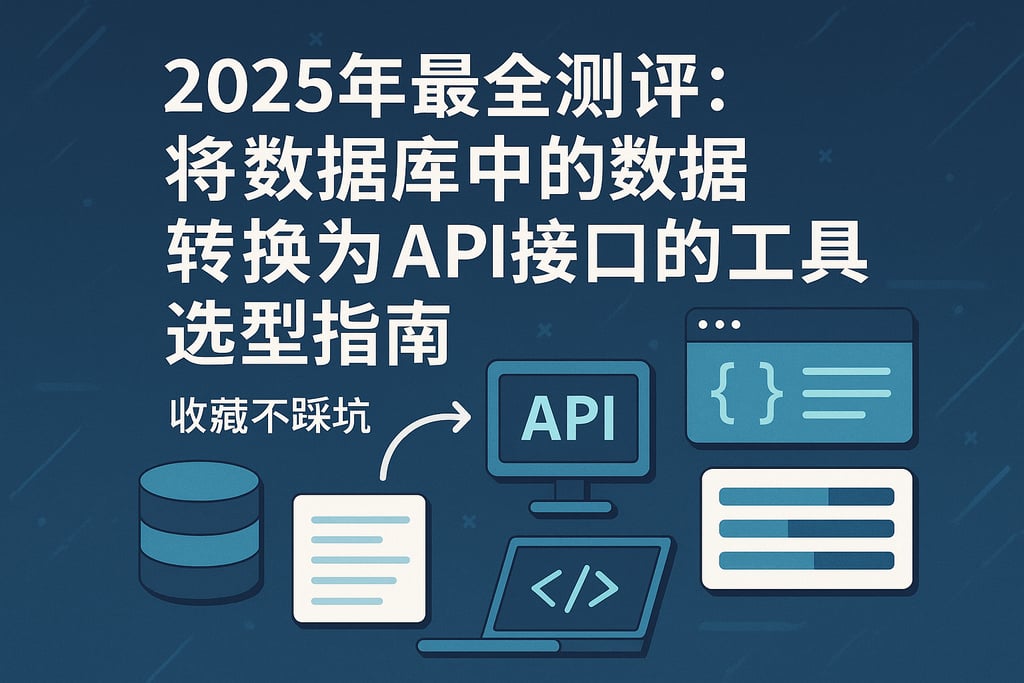 2025年最全测评：将数据库中的数据转换为api接口的工具选型指南，收藏不踩坑