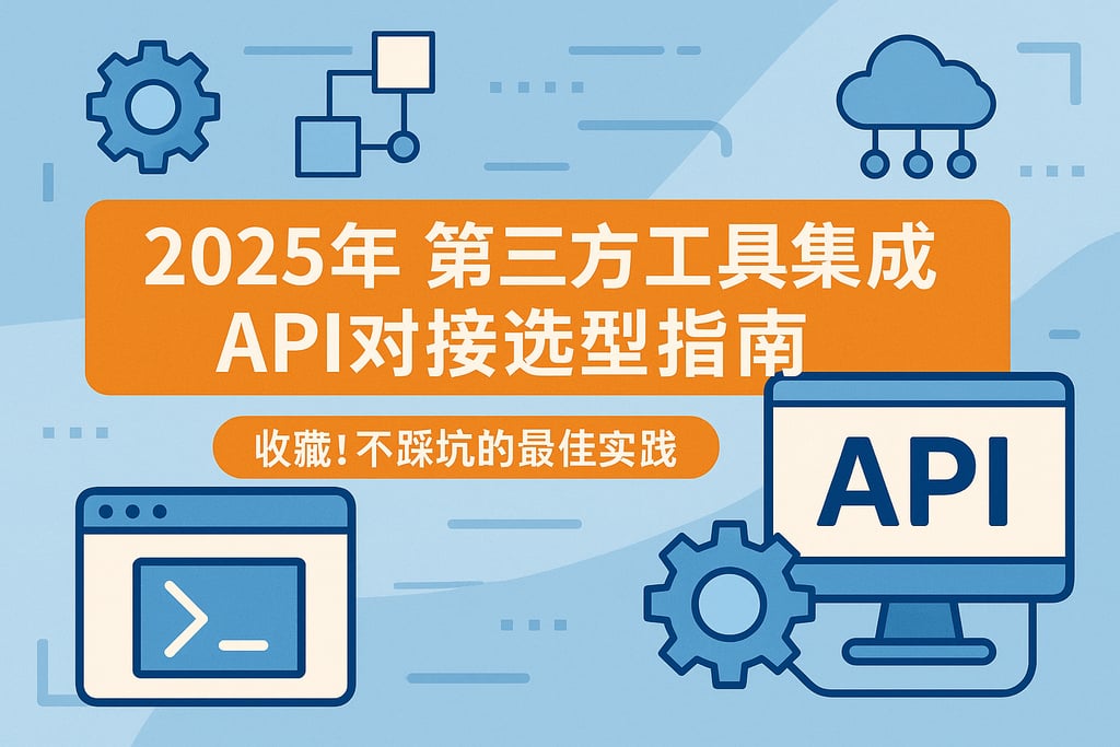 2025年第三方工具集成api对接选型指南，收藏！不踩坑的最佳实践