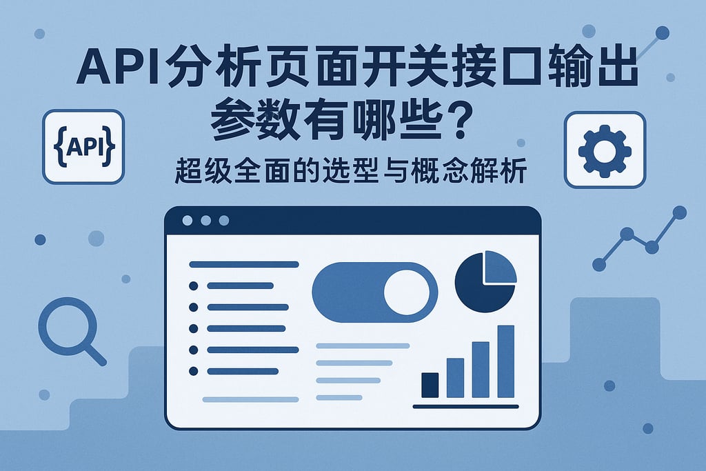 API分析页面开关接口输出参数有哪些？超级全面的选型与概念解析