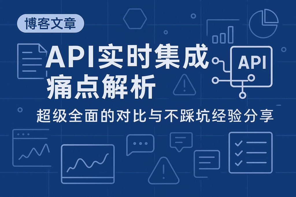 API实时集成痛点解析，超级全面的对比与不踩坑经验分享