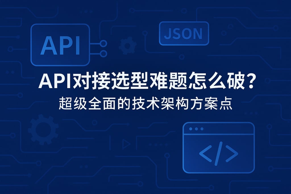 API对接选型难题怎么破？超级全面的技术架构方案盘点
