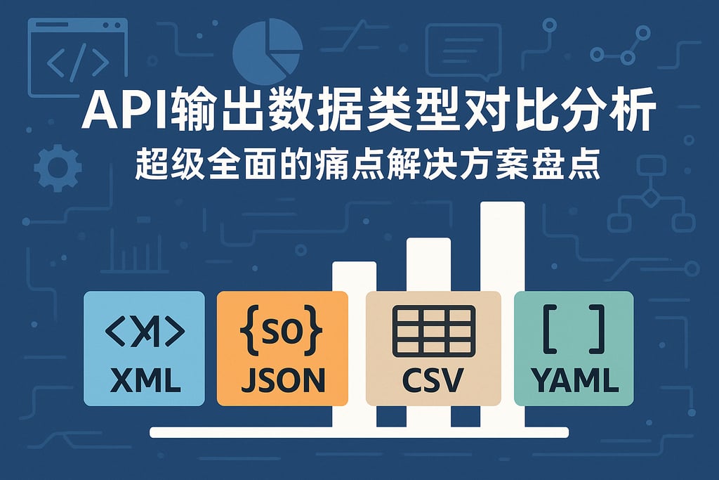 API输出数据类型对比分析，超级全面的痛点解决方案盘点