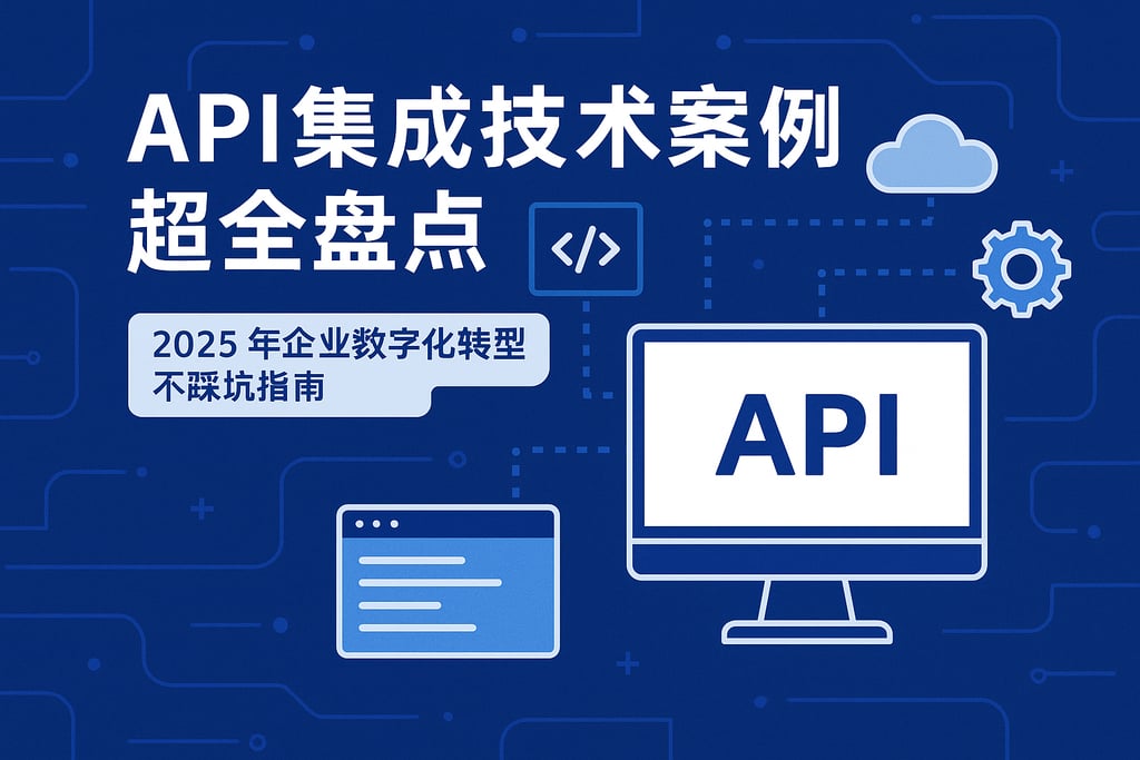 API集成技术案例超全盘点，2025年企业数字化转型不踩坑指南