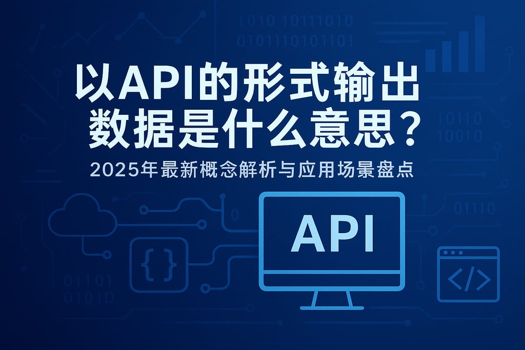 以api的形式输出数据是什么意思？2025年最新概念解析与应用场景盘点