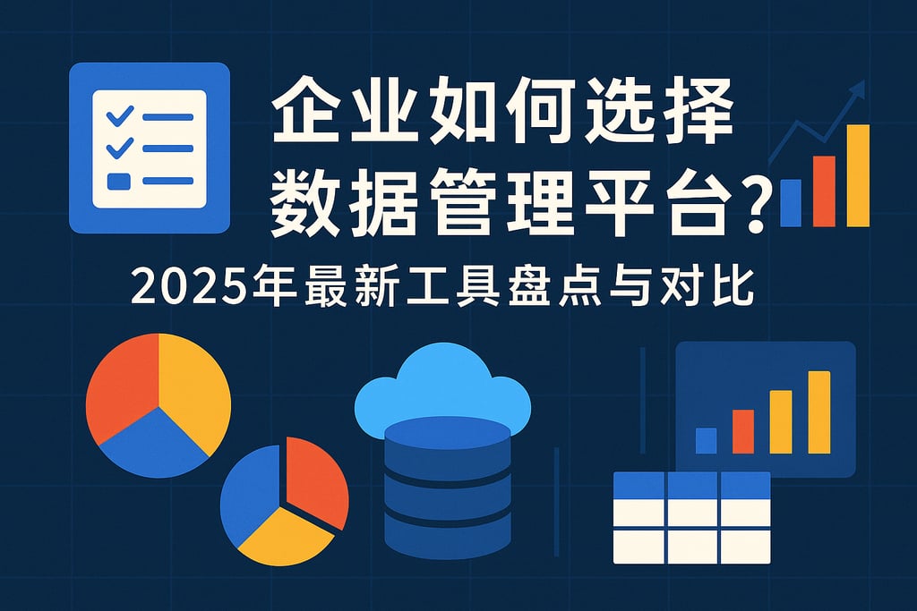 企业如何选择数据管理平台？2025年最新工具盘点与对比
