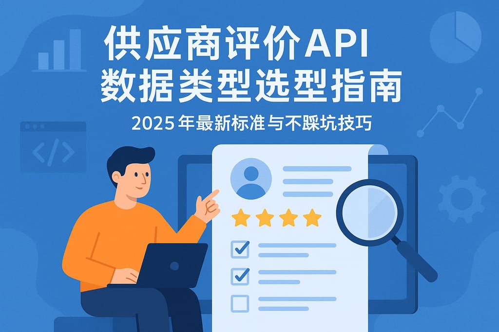 供应商评价api数据类型选型指南，2025年最新标准与不踩坑技巧