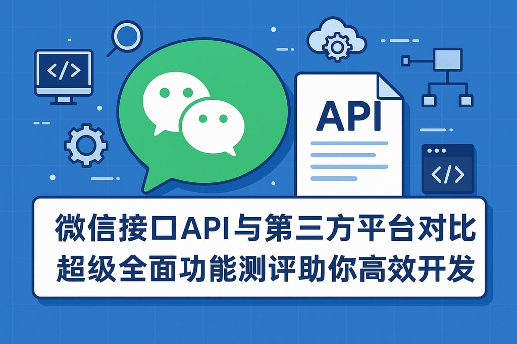 微信接口api与第三方平台对比，超级全面功能测评助你高效开发