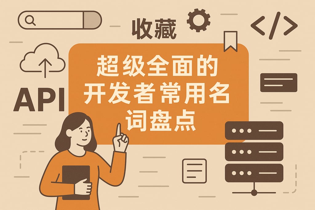 收藏！API返回的内容一般称为什么？超级全面的开发者常用名词盘点