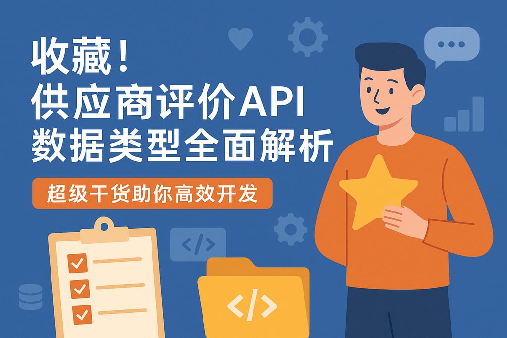 收藏！供应商评价api数据类型全面解析，超级干货助你高效开发