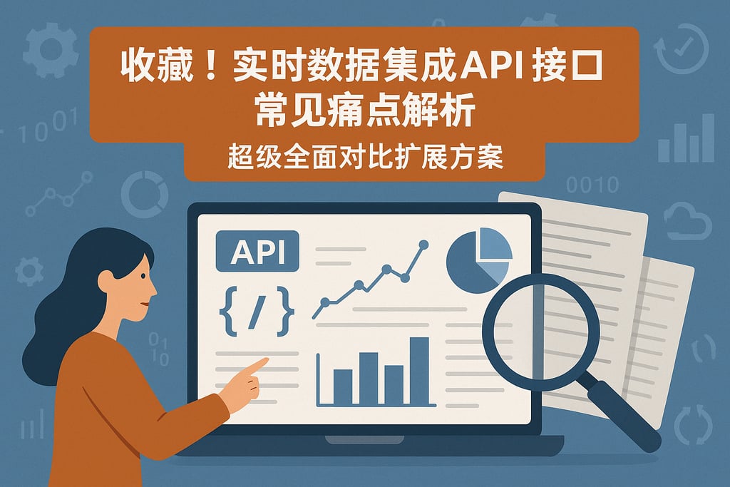 收藏！实时数据集成API接口常见痛点解析，超级全面对比扩展方案
