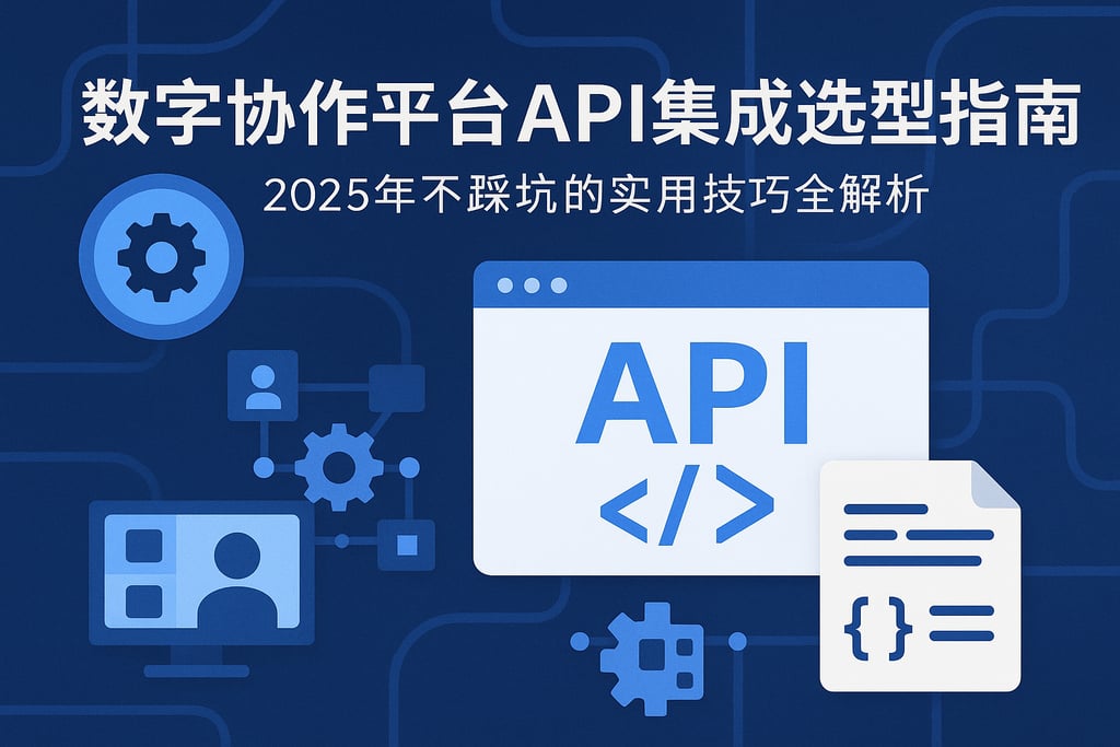 数字协作平台API集成选型指南，2025年不踩坑的实用技巧全解析