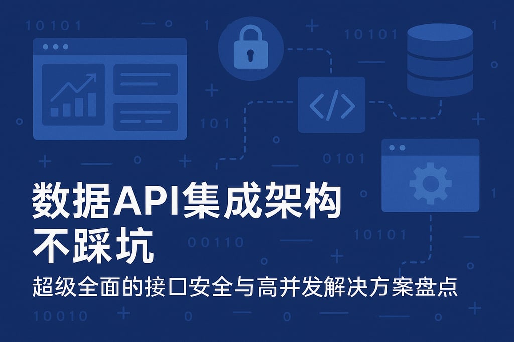 数据API集成架构不踩坑，超级全面的接口安全与高并发解决方案盘点