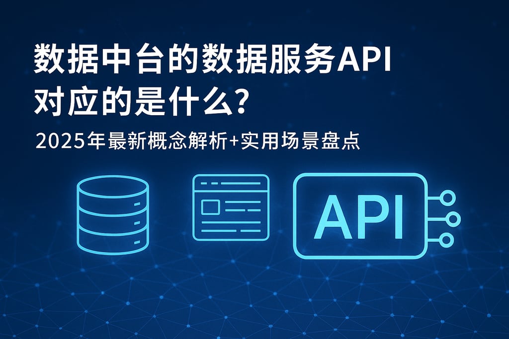 数据中台的数据服务API对应的是什么？2025年最新概念解析+实用场景盘点