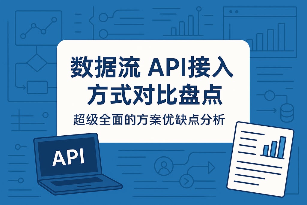 数据流API接入方式对比盘点，超级全面的方案优缺点分析