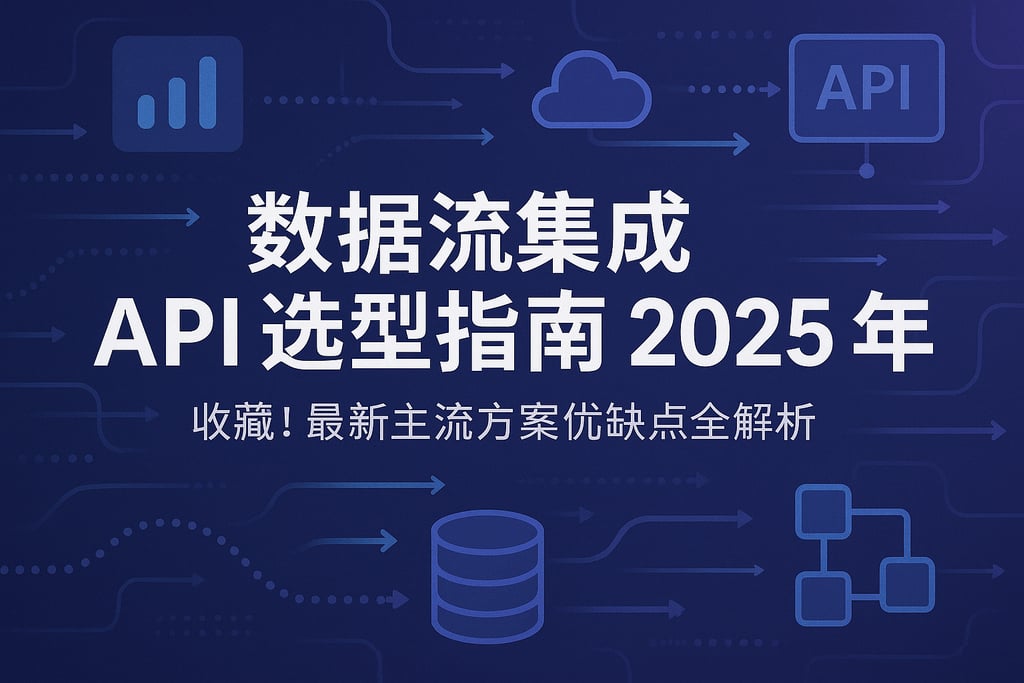 数据流集成API选型指南2025年，收藏！最新主流方案优缺点全解析