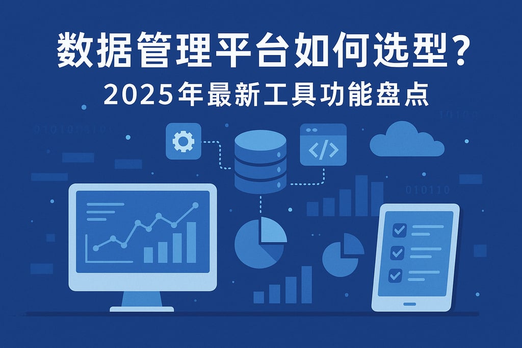 数据管理平台如何选型？2025年最新工具功能盘点