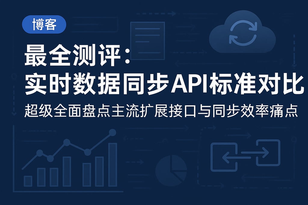 最全测评：实时数据同步API标准对比，超级全面盘点主流扩展接口与同步效率痛点
