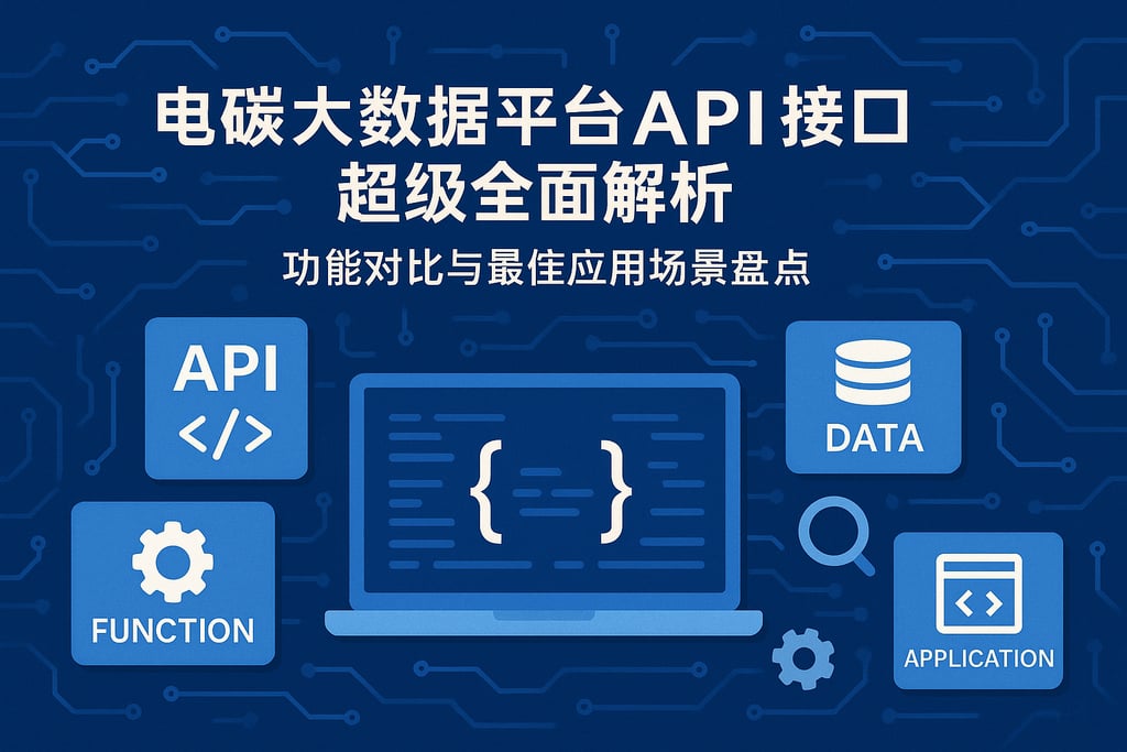 电碳大数据平台API接口超级全面解析，功能对比与最佳应用场景盘点