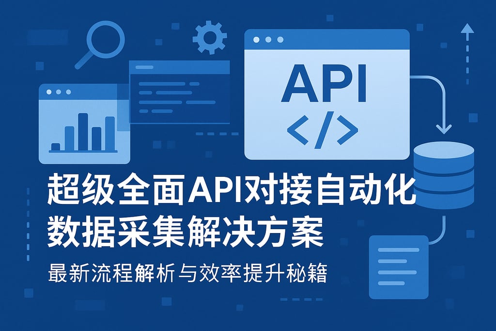 超级全面API对接自动化数据采集解决方案，最新流程解析与效率提升秘籍