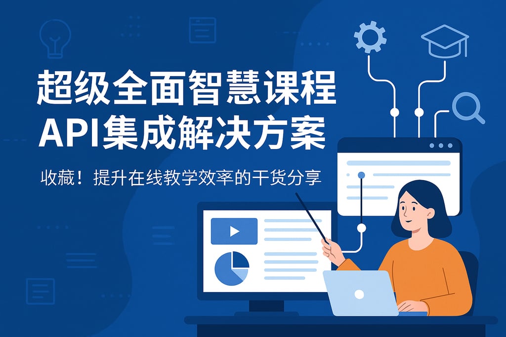超级全面智慧课程API集成解决方案，收藏！提升在线教学效率的干货分享