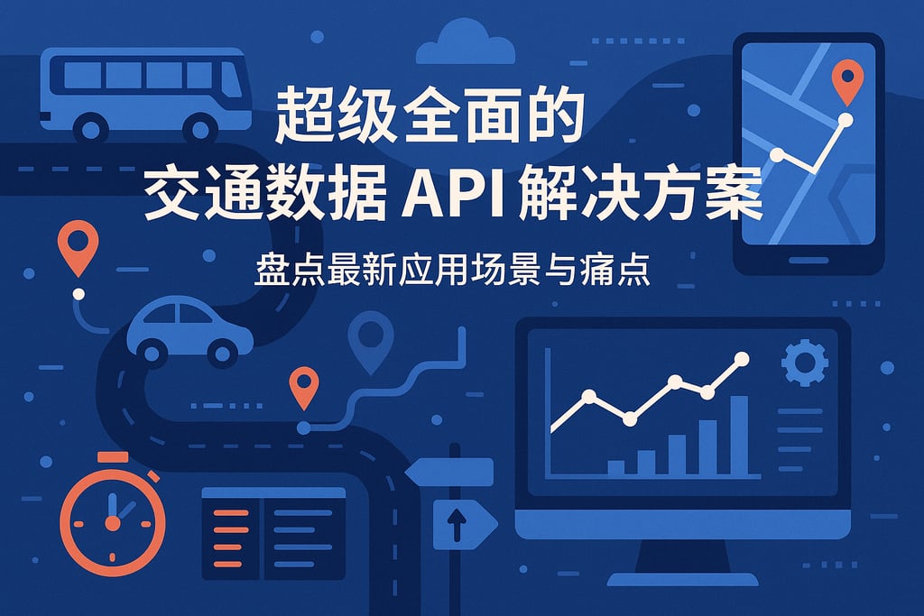 超级全面的交通数据产品API解决方案，盘点最新应用场景与痛点