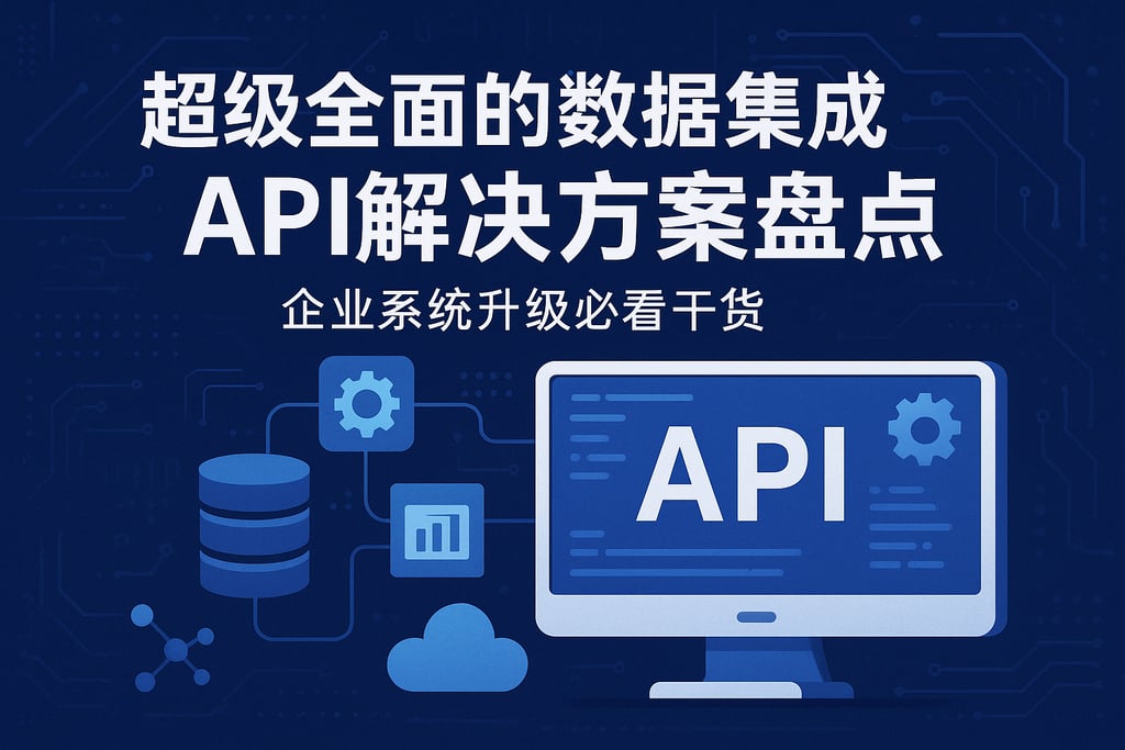 超级全面的数据集成API解决方案盘点，企业系统升级必看干货