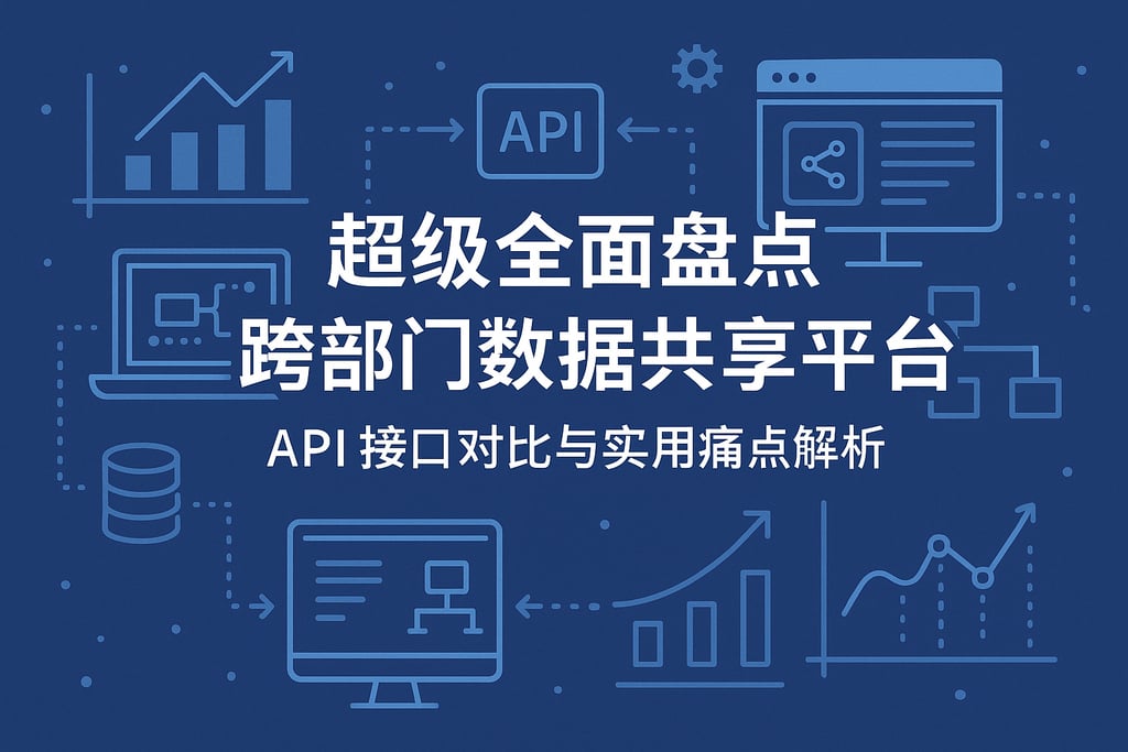 超级全面盘点跨部门数据共享平台，API接口对比与实用痛点解析