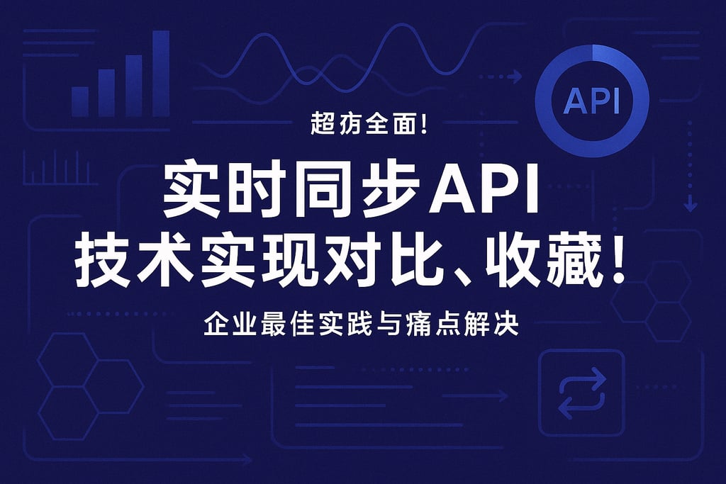 超级全面！实时同步API技术实现对比，收藏！企业最佳实践与痛点解决