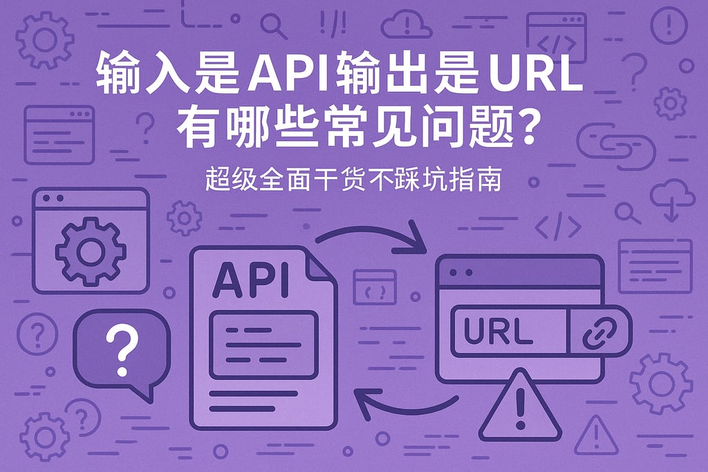 输入是api输出是url有哪些常见问题？超级全面干货不踩坑指南