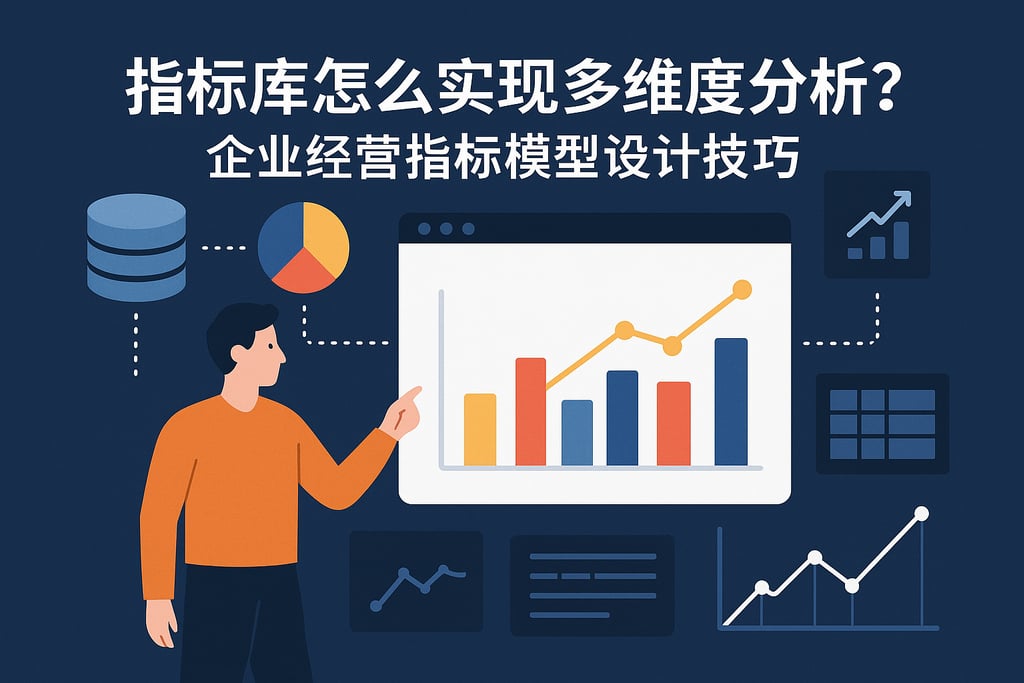 指标库怎么实现多维度分析?企业经营指标模型设计技巧 | 帆软数字化转型知识库