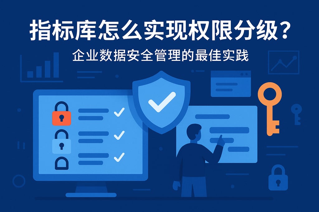指标库怎么实现权限分级?企业数据安全管理的最佳实践 | 帆软数字化转型知识库