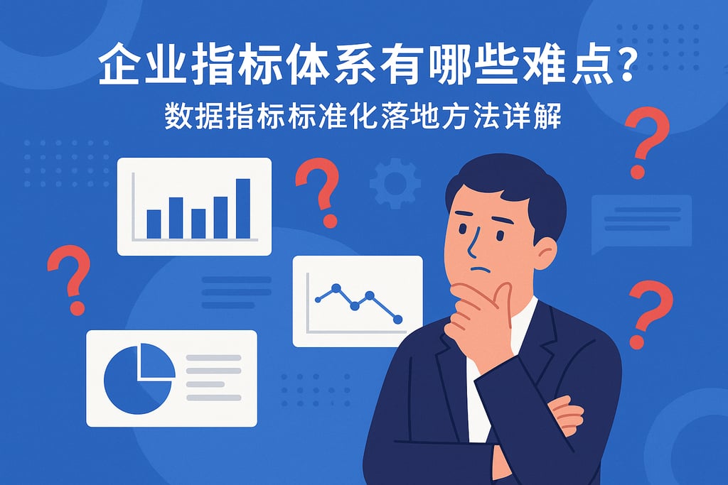 企业指标体系有哪些难点？数据指标标准化落地方法详解