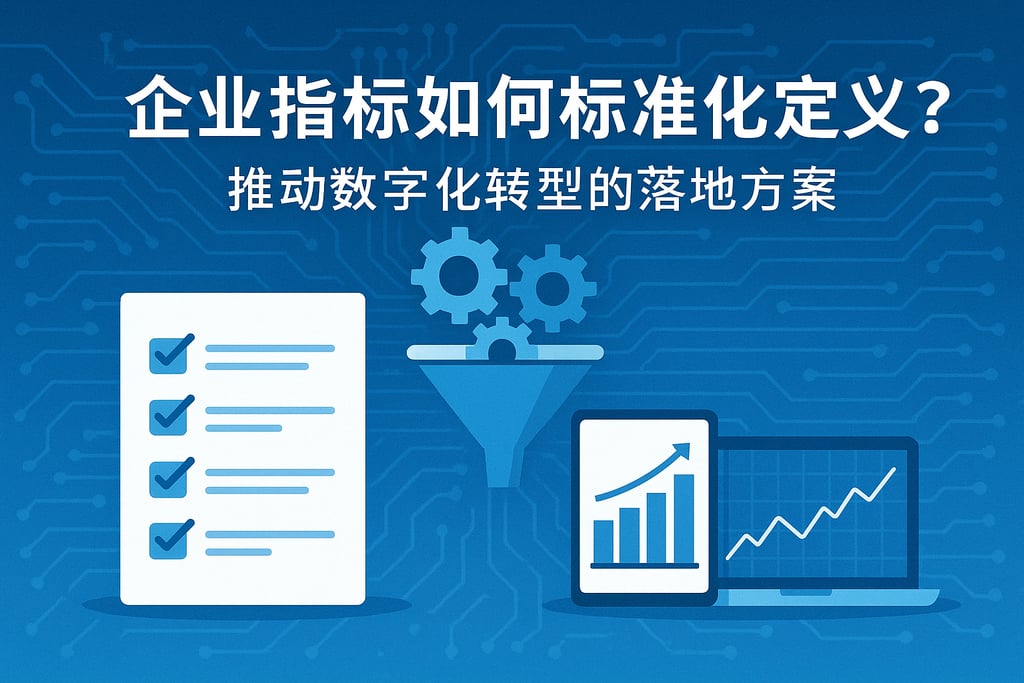 企业指标如何标准化定义？推动数字化转型的落地方案