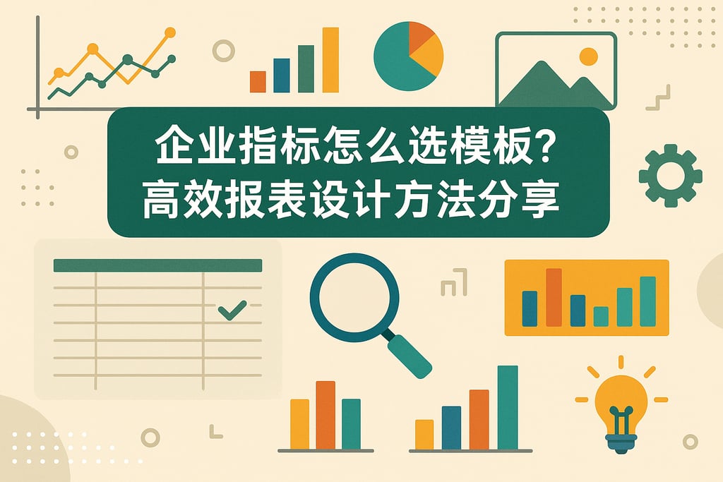 企业指标怎么选模板？高效报表设计方法分享