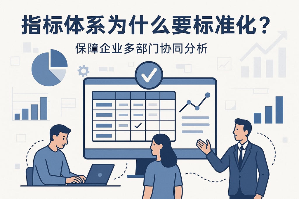 指标体系为什么要标准化？保障企业多部门协同分析