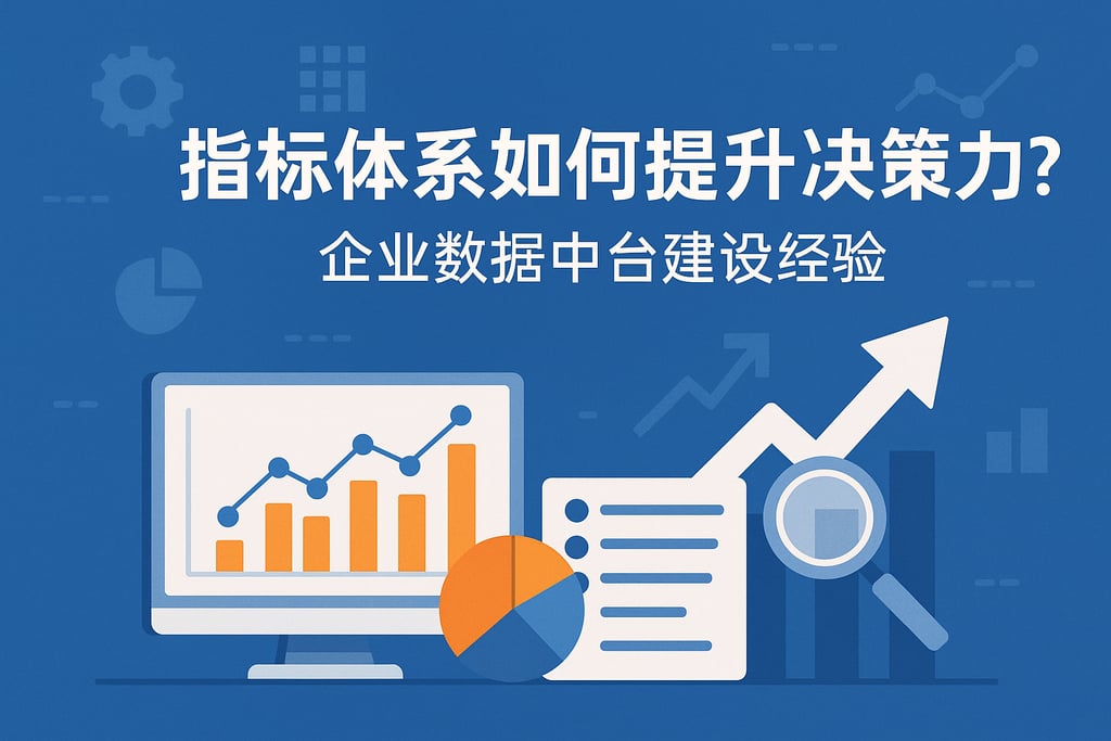 指标体系如何提升决策力？企业数据中台建设经验