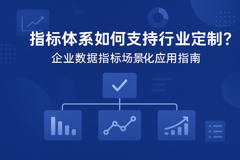 指标体系如何支持行业定制？企业数据指标场景化应用指南