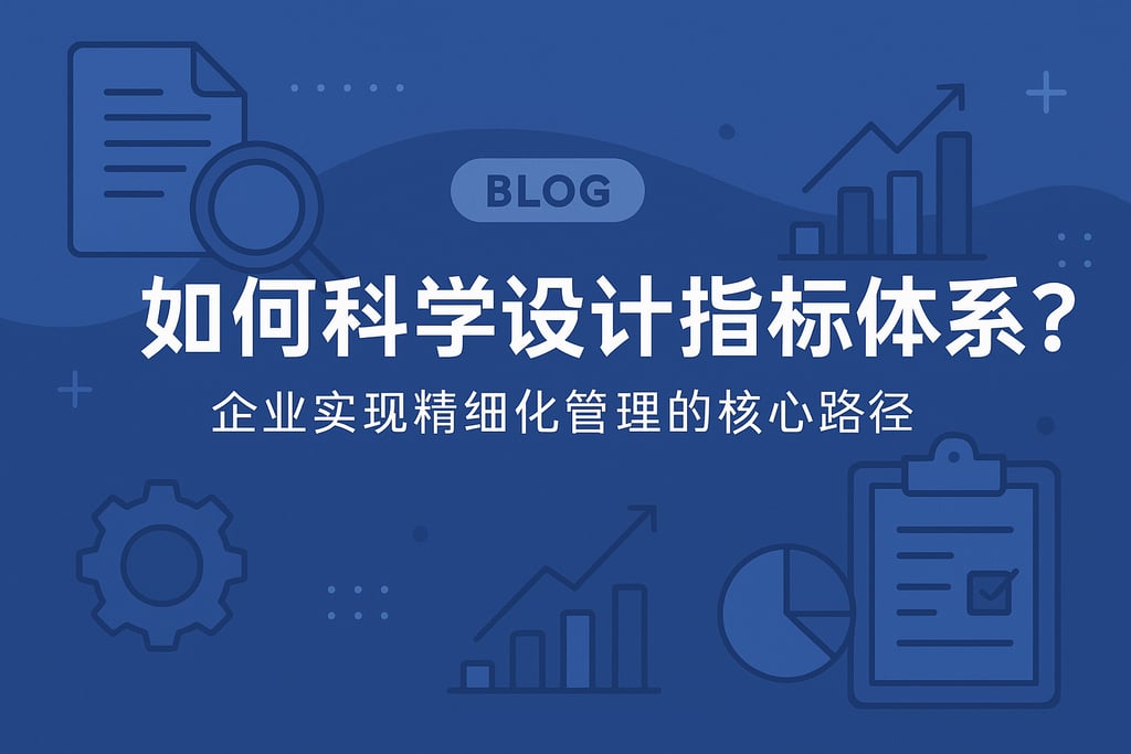 指标体系如何科学设计？企业实现精细化管理的核心路径