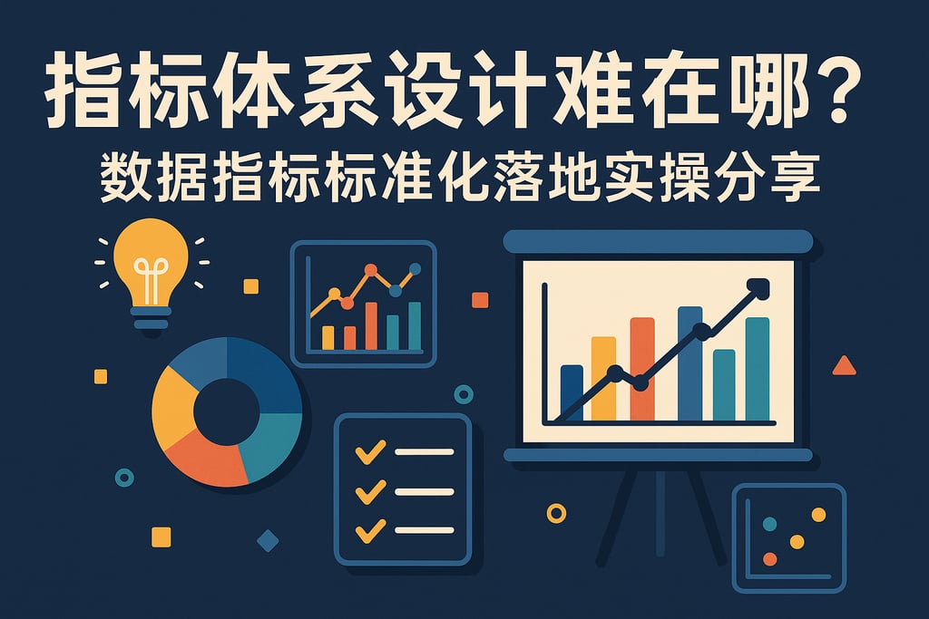 指标体系设计难在哪？数据指标标准化落地实操分享