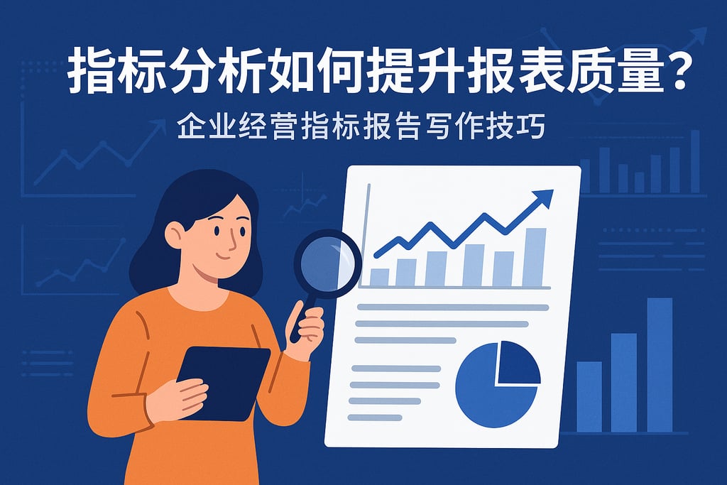 指标分析如何提升报表质量？企业经营指标报告写作技巧