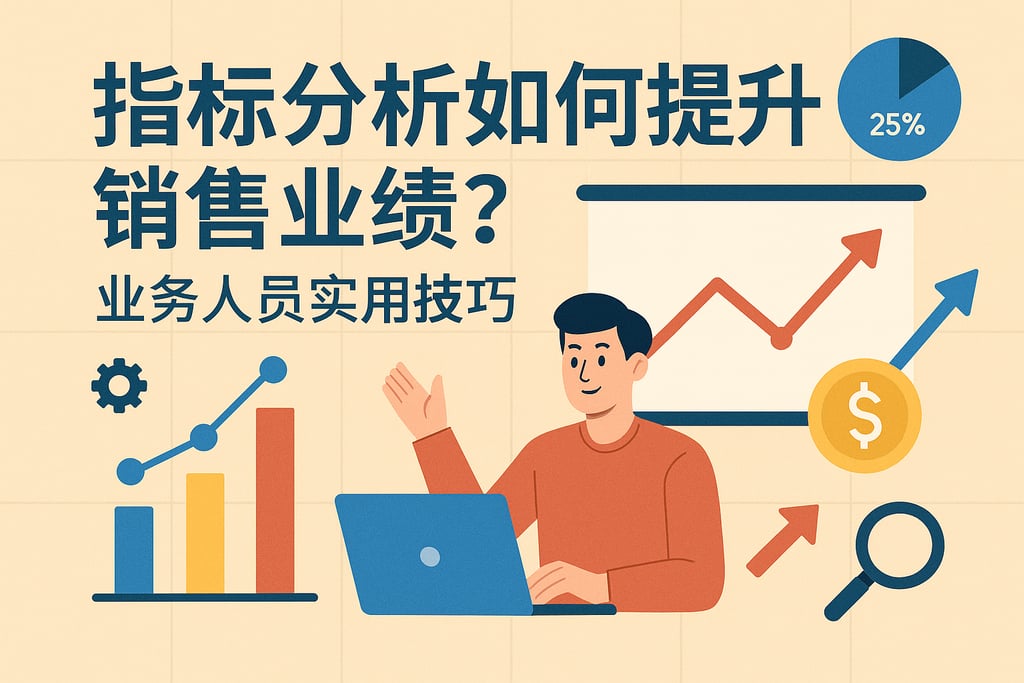 指标分析如何提升销售业绩？业务人员实用技巧