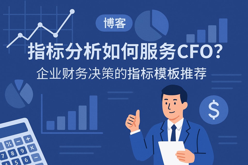 指标分析如何服务CFO？企业财务决策的指标模板推荐