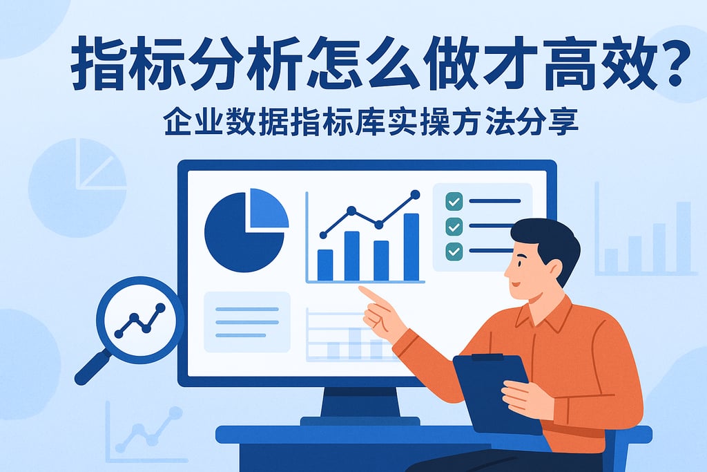 指标分析怎么做才高效？企业数据指标库实操方法分享