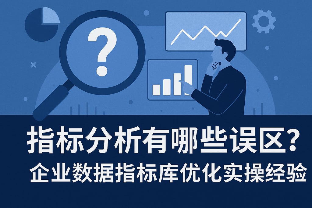 指标分析有哪些误区？企业数据指标库优化实操经验