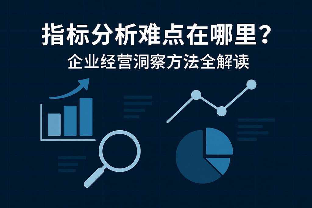指标分析难点在哪里？企业经营洞察方法全解读